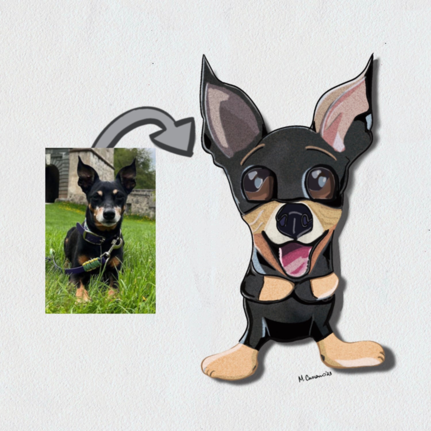 Unleash Your Pet's Personality with Custom Caricature Portraits - Jarijadecreations