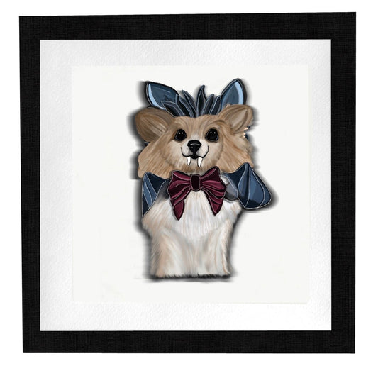 Custom Pomeranian Halloween Costume Portrait from a photo, Merle Pomeranian Halloween Personalized Portraiture, Spooky Halloween Digital Drawing - Jarijadecreations