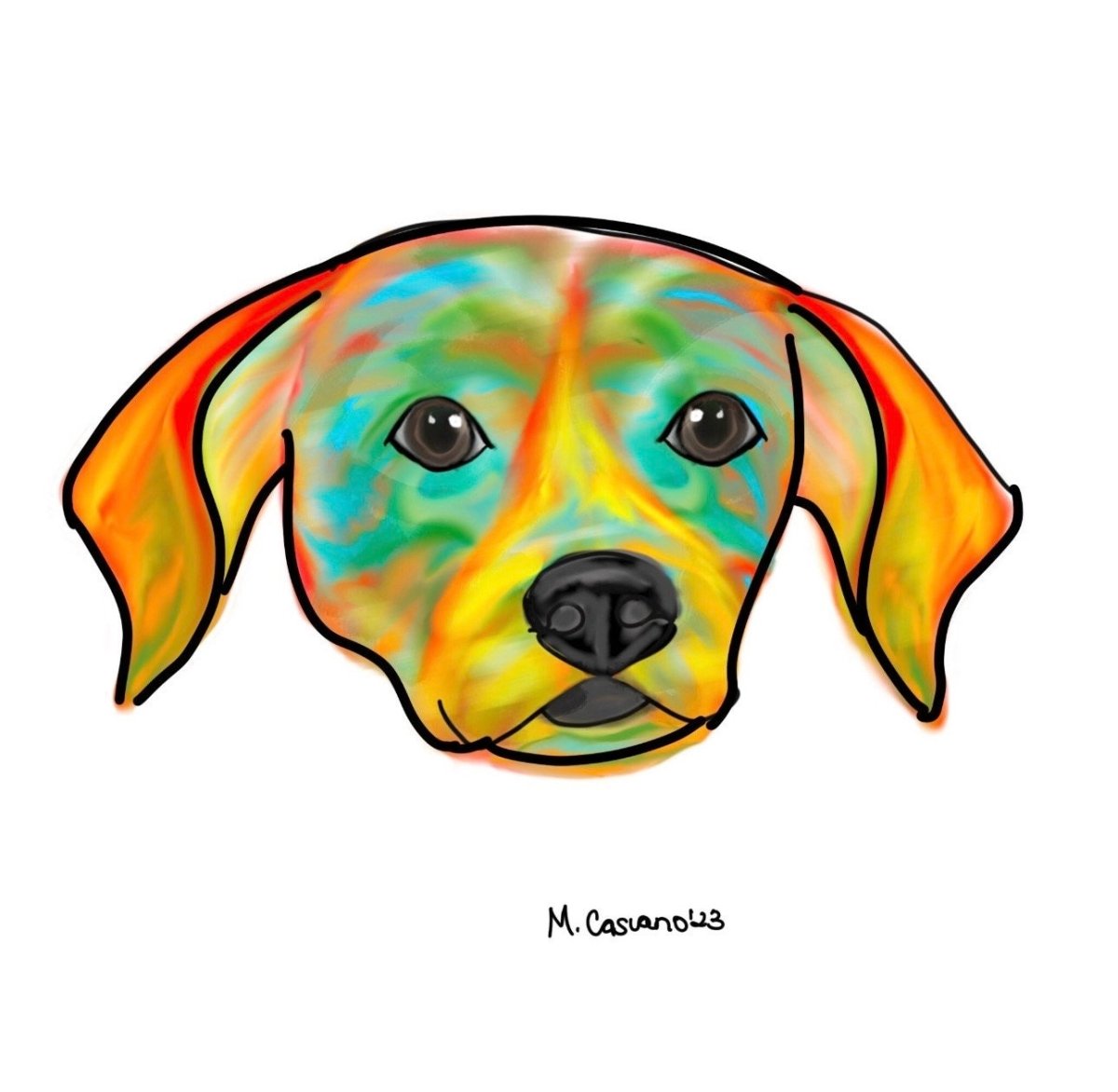 Dachshund Custom Pop Art portrait of from photo, Colorful wall art, Whimsical dog art illustrations, Personalized pet gift for dog owners - Jarijadecreations