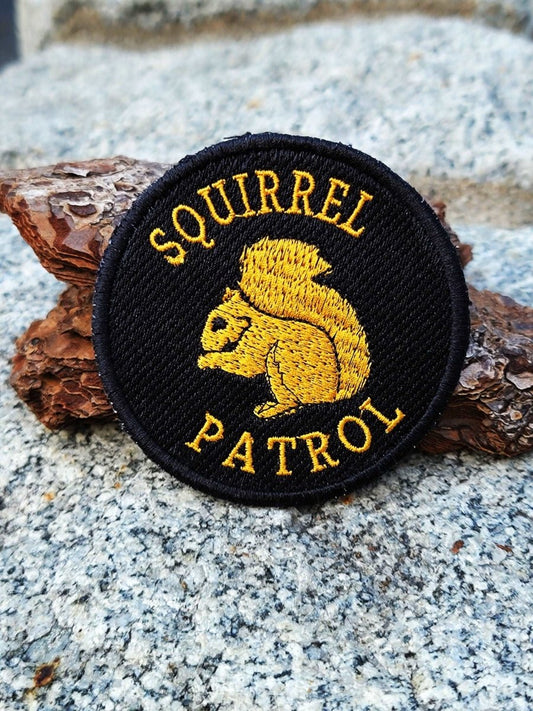 Squirrel Patrol Patches, Dog patches, Dog patches for harness, Dog patches for Jacket, Dog patches iron on, dog lover patch, dog patch funny - Jarijadecreations