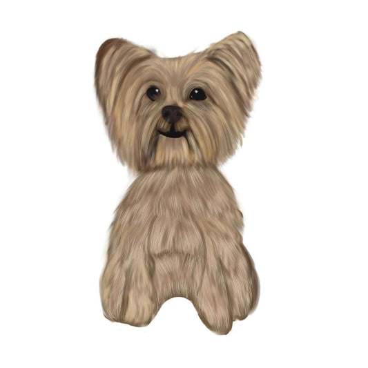 Yorkie Pet Portrait from photo, Yorkie dog art, Dog Painting Custom Portrait from photo, Pet Portrait from Photo, Yorkshire custom Portraits - Jarijadecreations
